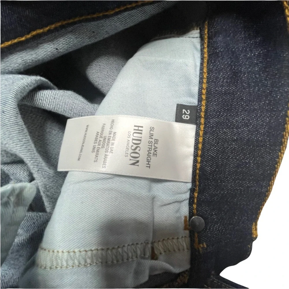 Hudson Blake Slim Straight Jeans Size 29 - Picture 12 of 15